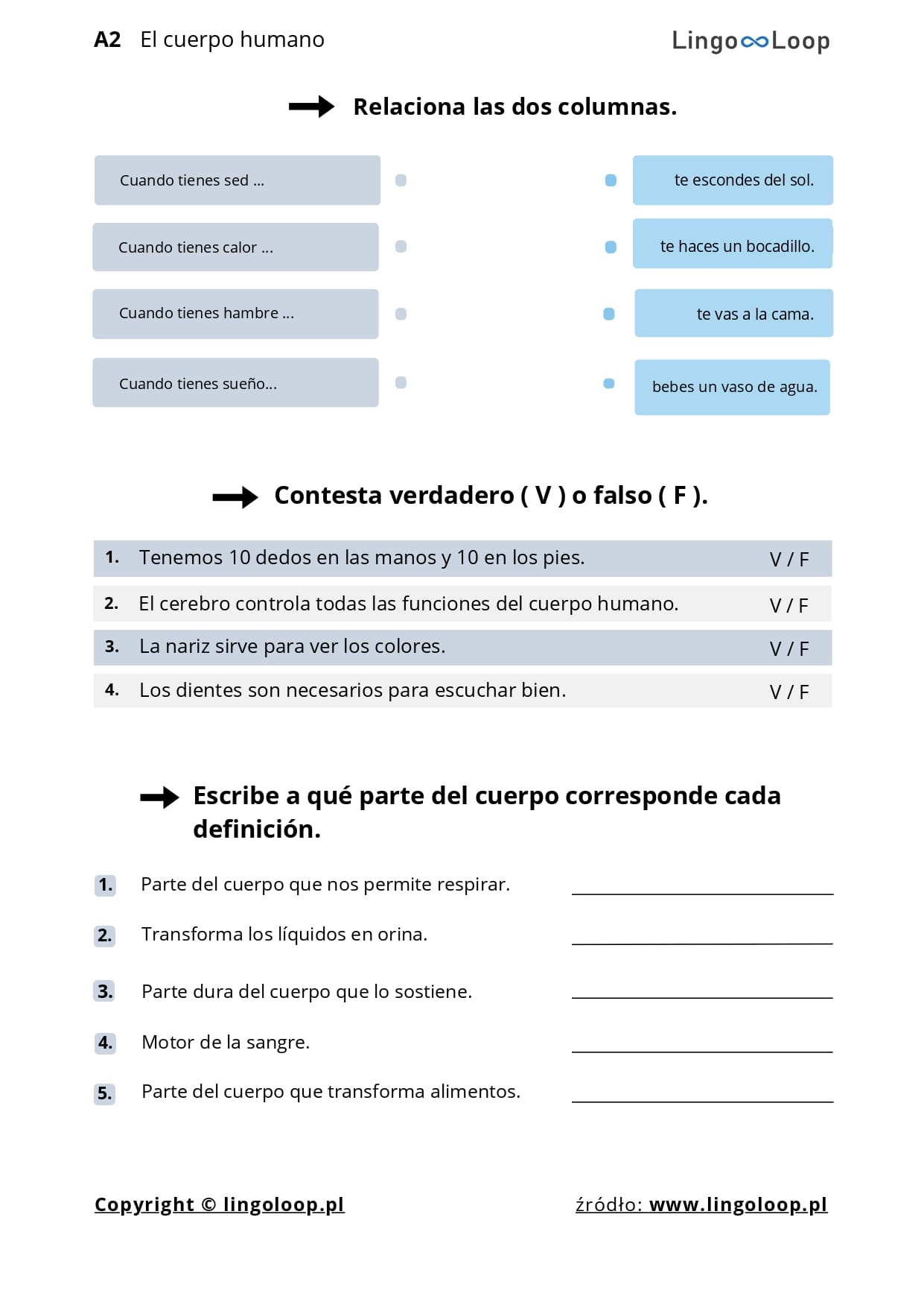 A2 El cuerpo humano la prueba 1 page 0001