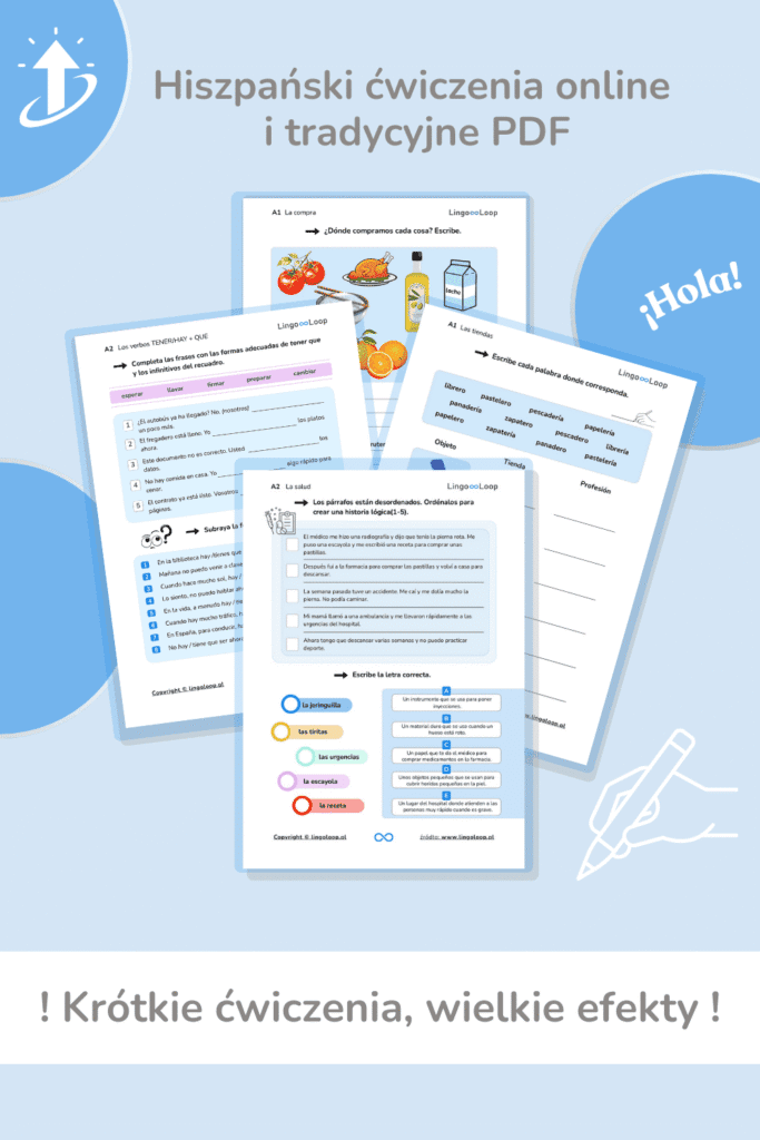 hiszpański ćwiczenia online dla początkujących ćwiczenia online gramatyka hiszpańska